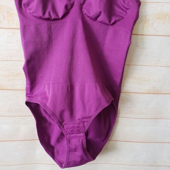 HeyShape Stretchy Snatched Slimming Shapewear Bodysuit Purple Women's Size XXL - Picture 4 of 12